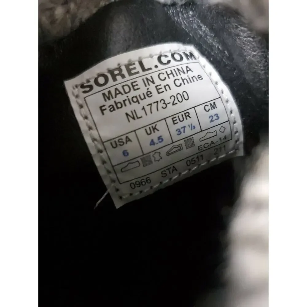 SOREL Crazy Cable Wedge Boot Knit Sweater Women's 6‎